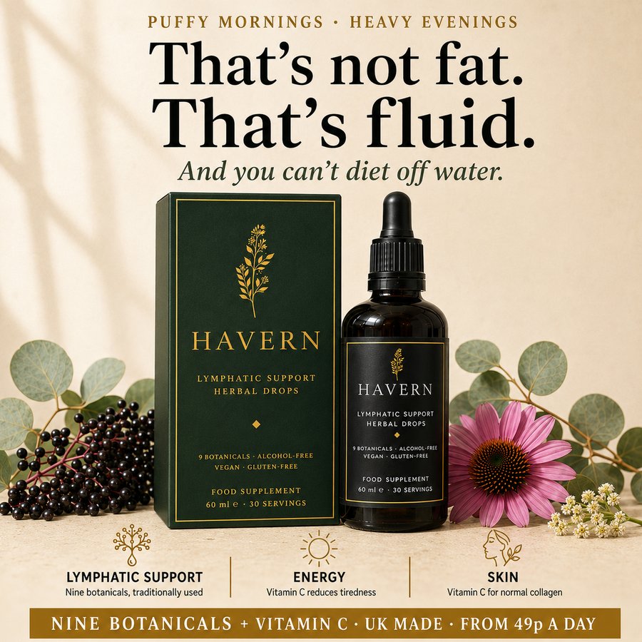 Havern Lymphatic Drainage Drops 60ml - 3 Pack