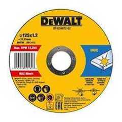 Dewalt DT42340TZ Stainless Steel Flat Cutting Disc, 125 mm x 1.2