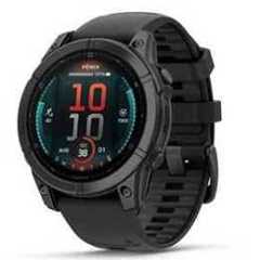 Garmin fēnix E, 47mm GPS smartwatch, Slate Grey & Black